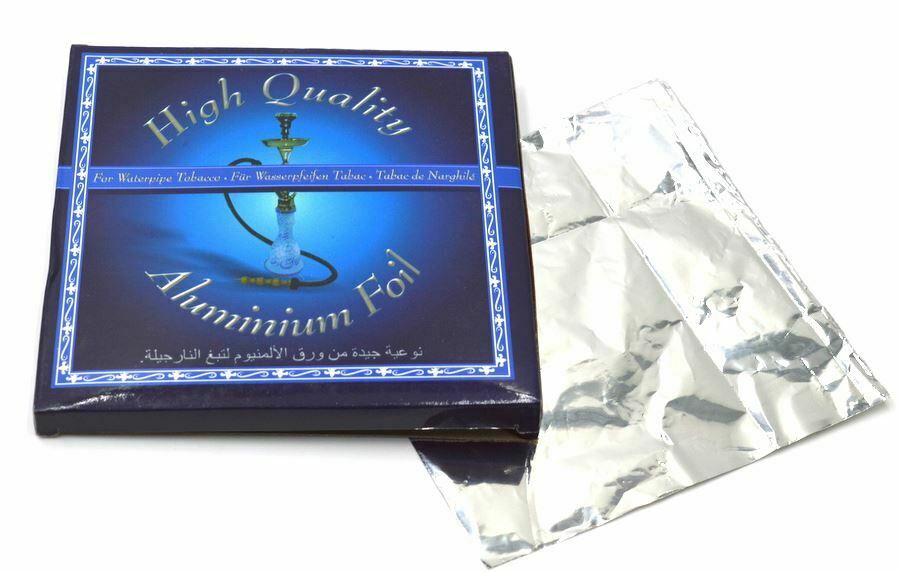 10x Packs Hookah Foil 4.7 Shisha Precut Aluminum Foils Thick 100pcs/P –  Dreki Pipes