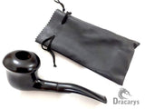 Dracarys Pipes Sherlock Holmes Wood Tobacco Smoking Pipe Unique Design with Pouch