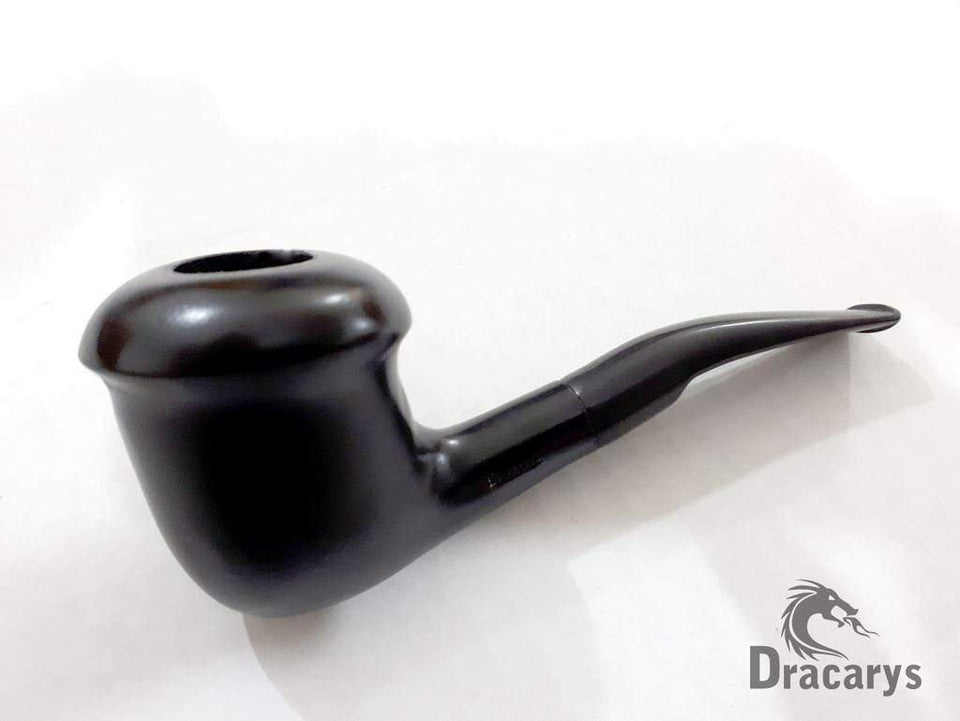 Dracarys Pipes Sherlock Holmes Wood Tobacco Smoking Pipe Unique Design with Pouch