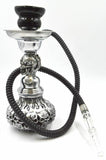 Dracarys Silver Skulls Smoking Hookah Shisha Pipe for Smoking 11.5''