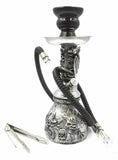 Dracarys Silver Skulls Dragon Smoking Hookah Shisha Pipe for Smoking 11.5''