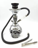 Dracarys Silver Skulls Smoking Hookah Shisha Pipe for Smoking 11.5''