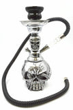 Dracarys Silver Skulls Smoking Hookah Shisha Pipe for Smoking 11.5''