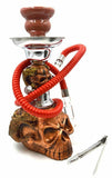 Dracarys Bronze Skulls Smoking Hookah Shisha Pipe for Smoking 11.5''