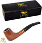 Drekis Pipes Rosewood Smoking Pipe Natural, Handmade  Wood Zulu Style