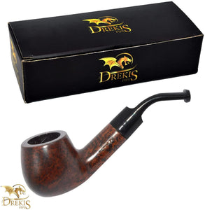 Drekis Pipes Rosewood Mini Smoking Pipe Natural, Handmade Wood Author Style