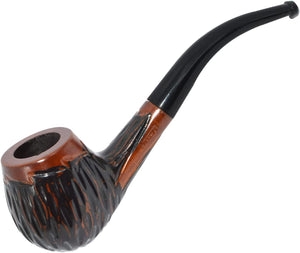 Drekis Pipes Rosewood Smoking Pipe Natural, Handmade Wood Brandy Style