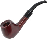 Drekis Pipes Rosewood Smoking Pipe Natural, Handmade Wood Bent Apple Style