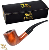 Drekis Pipes Rosewood Smoking Pipe Natural, Handmade Wood Zulu Style