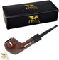 Drekis Pipes Rosewood Smoking Pipe Natural, Handmade Wood Bulldog Style