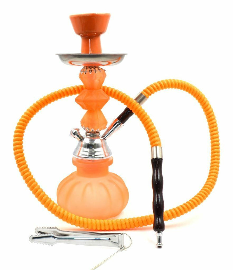 11 Inch Inhale®️ Mini Pumpkin Small Hookah With A Glass Vase In A Box(PINK)