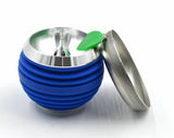 Hookah Bowl Shisha Blue Apple Shape Metal Silicon Bowl