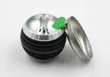 Hookah Bowl Shisha Black Apple Shape Metal Silicon Bowl