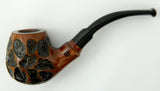 Rohan Pipes Brand New Unique Rose Briar Smoking Pipe RP-721