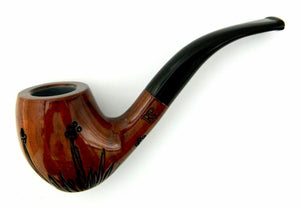 Rohan Pipes "Bloom" Brand New Unique Rose Briar Smoking Pipe RP-811