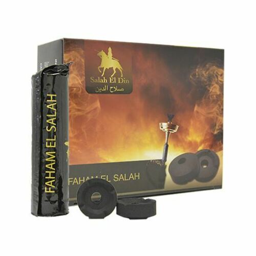 Salah el Faham Charcoal 100Pcs Tabs Coal Easy Lighting Shisha Hookah With Hole