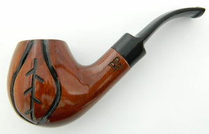 Rohan Pipes "Leaf" Brand New Unique Rose Briar Smoking Pipe