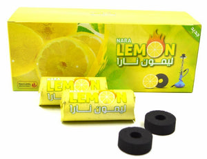 Lemon Nara Charcoal Coconut Charcoal Hookah Shisha Coals Full Pack 20 Rolls