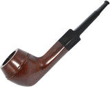 Drekis Pipes Rosewood Smoking Pipe Natural, Handmade Wood Bulldog Style