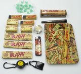 Raw Rolling Tray Gift Set 16pcs King Size Organic Design Tray Non Stick Surface