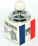 France Flag Eiffel Tower Ceramic Spinning Cigarette Ashtray